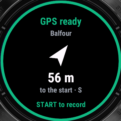 The ready screen
